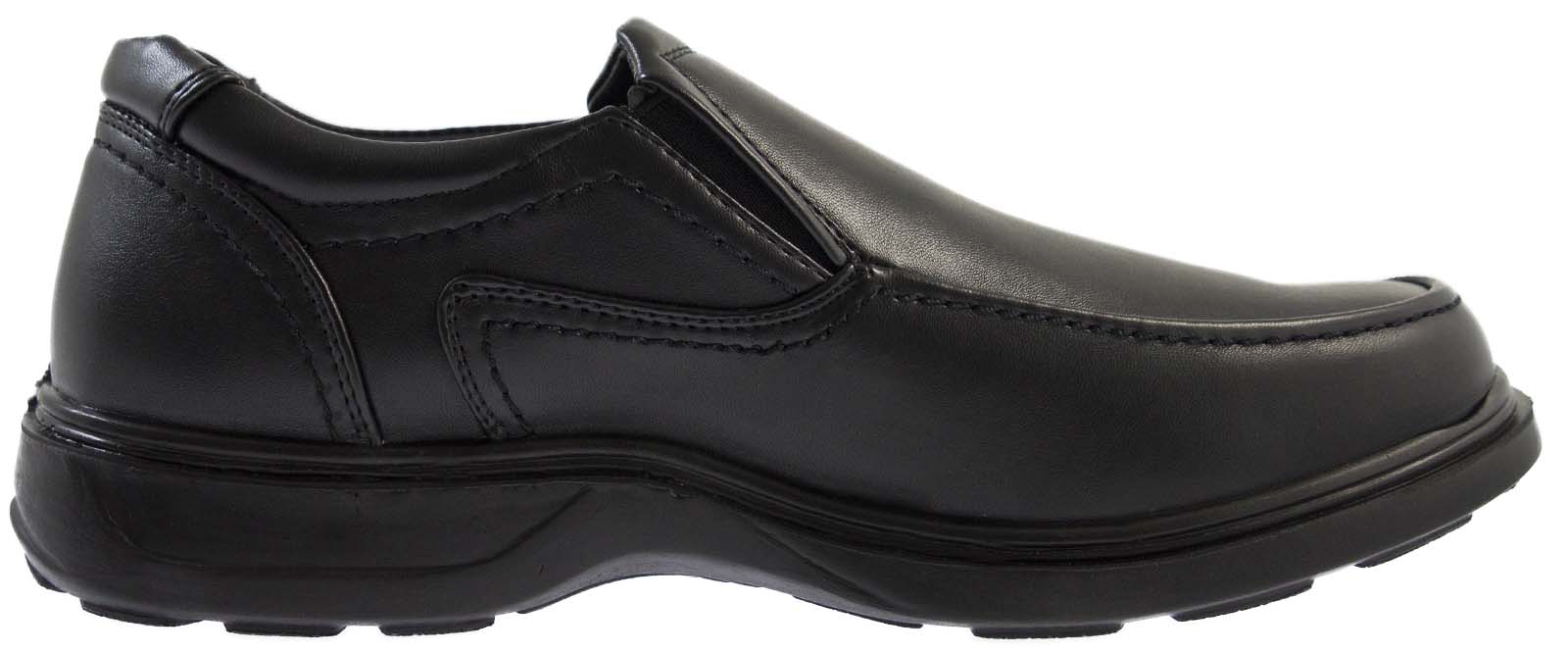 Mens Wide Fitting Comfort Shoes Formal Flexible Sole Work Wedding Shoes
